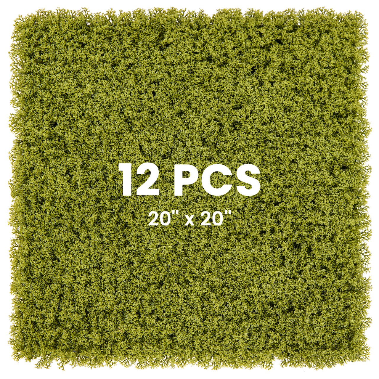 12 Pieces Artificial Hedge Wall Panels 20 x 20 for Garden Yard Balcony